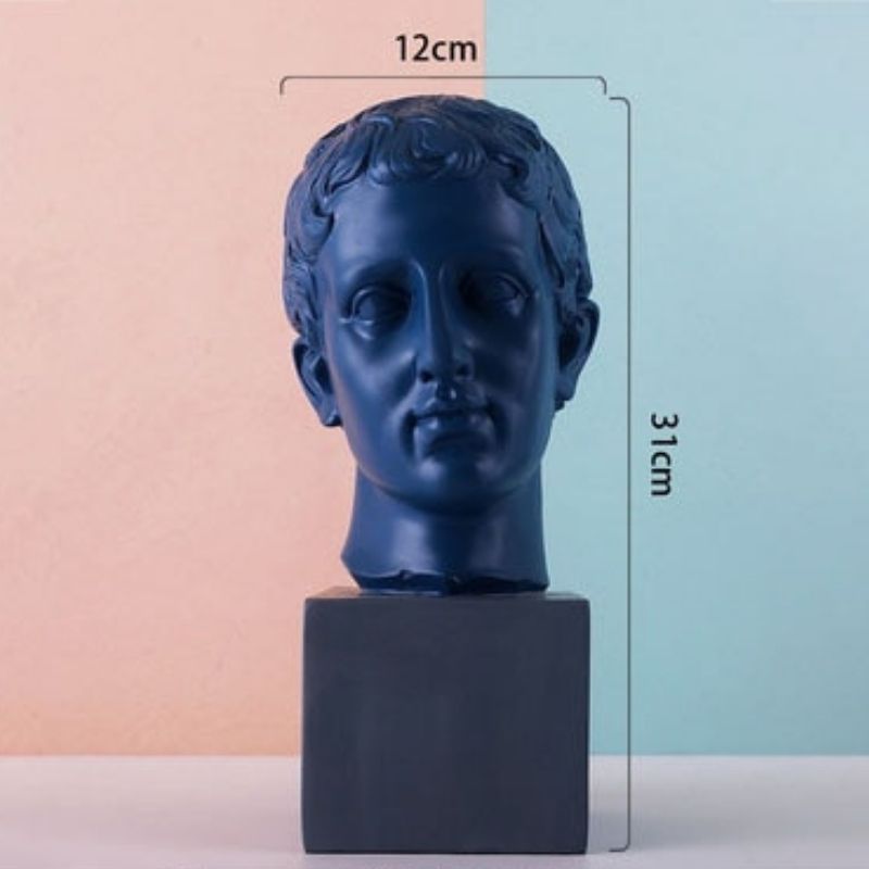 Statue Grecque — Homme Bleu