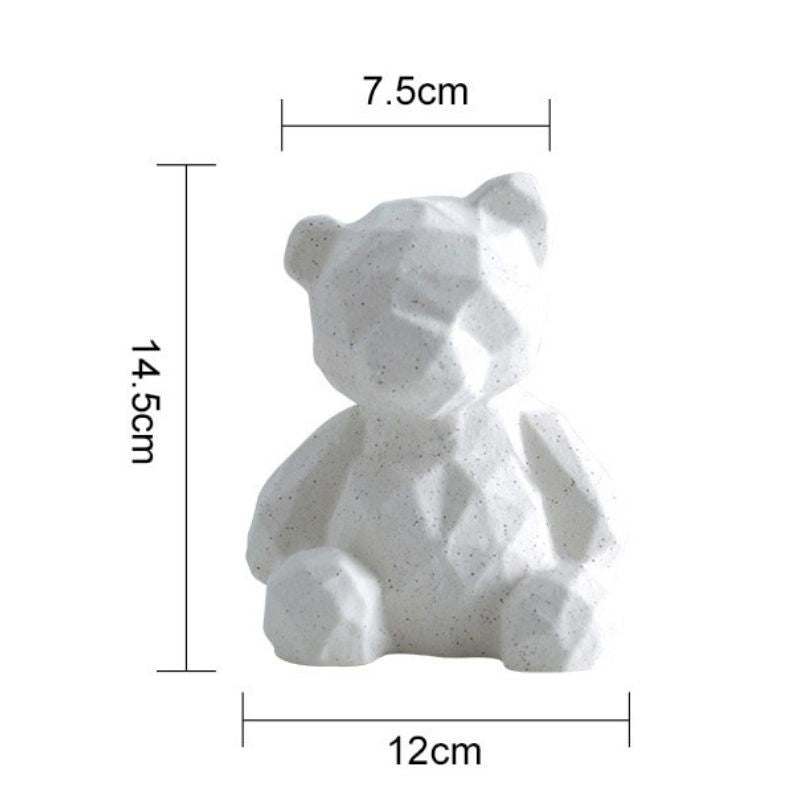 Origami Nounours Blanc — Statue Signature