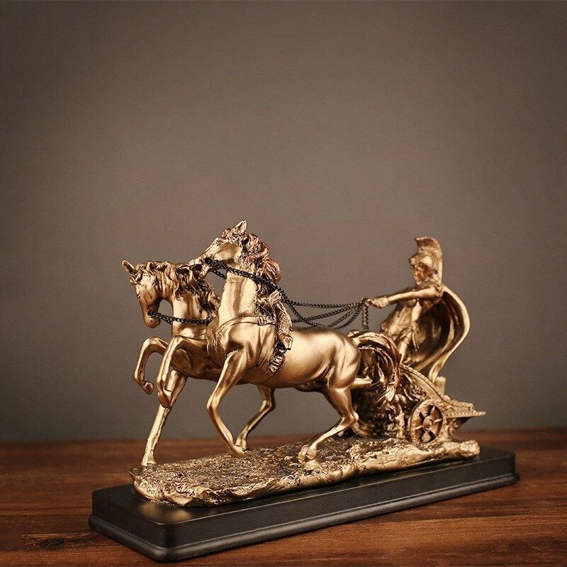 Statue Grecque: Cavalier sur Cheval