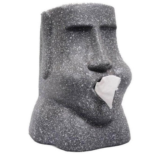 statue-moai-mouchoir-resine