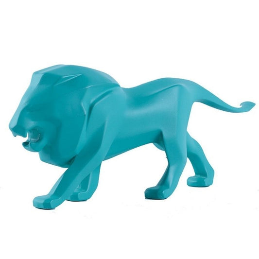 statue-lion-bleu
