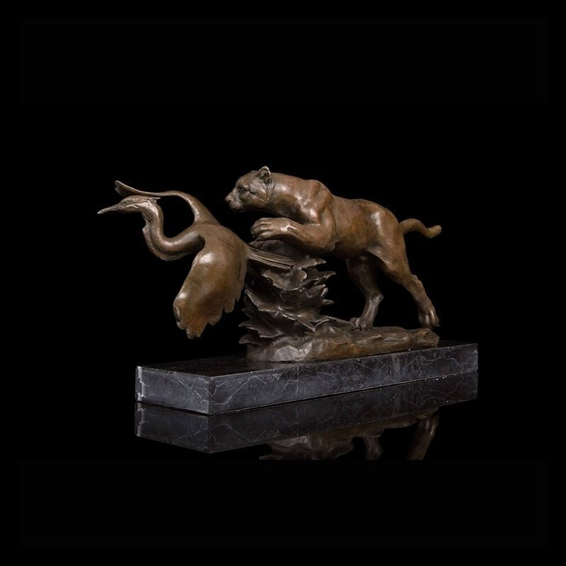 Statue Panthère Bronze — Édition Luxe