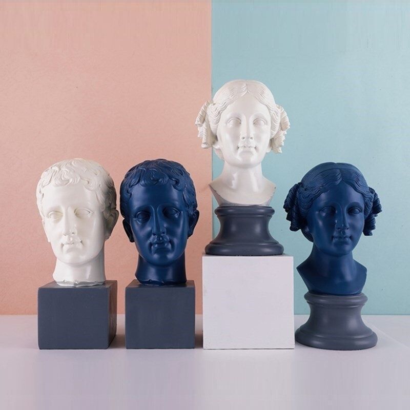Statue Grecque — Homme Bleu
