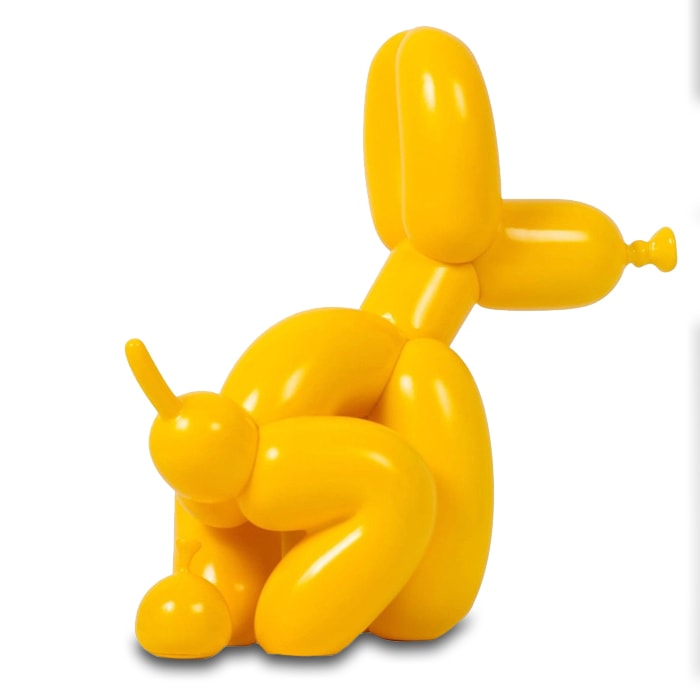 Statue Chien: Pause Caca
