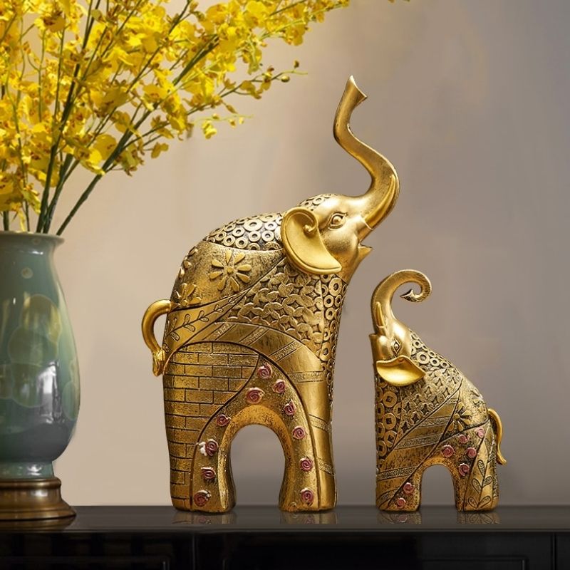 Statue Éléphant — Trompe en Haut