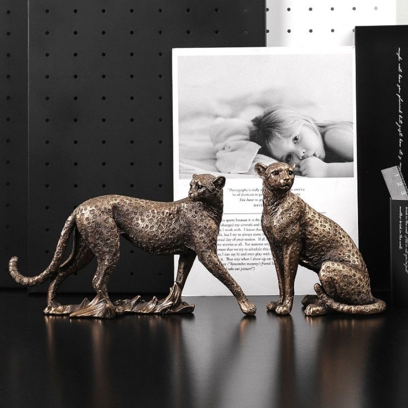 Statue Panthère — Décoration Assise Édition Luxe