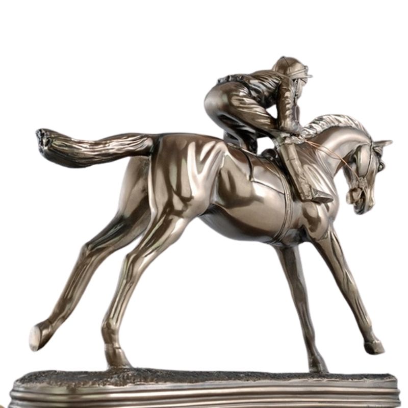 Statue Cheval Jockey - Édition Prestige
