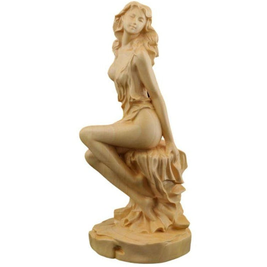statue-grecque-femme-bois