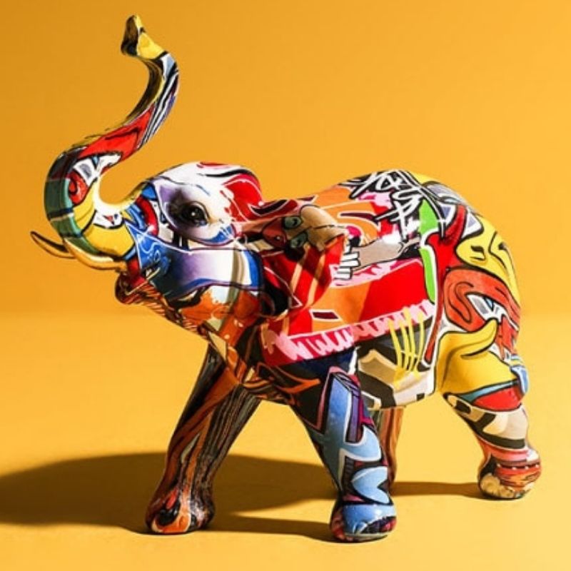 Statue Éléphant Tag – Édition Signature