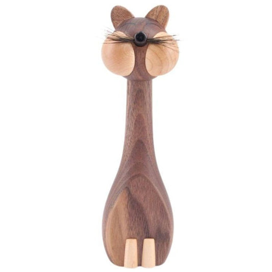 statue-en-bois-dun-chat