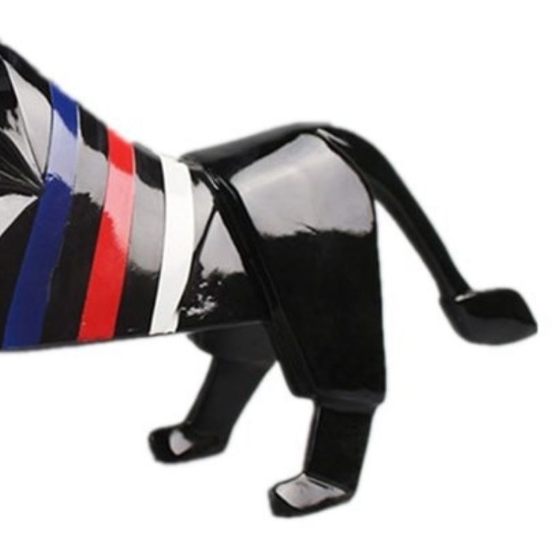 Statue Lion Multicolore — Édition Signature