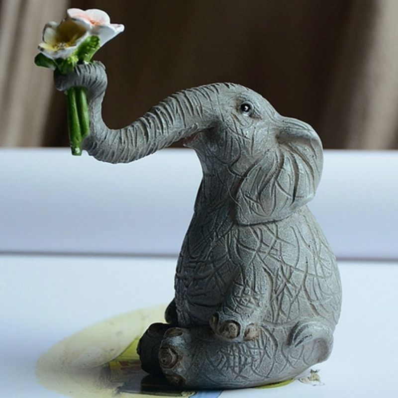 Statue Éléphant en Résine – Collection Prestige
