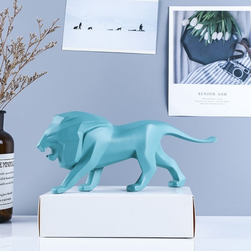 Statue du Lion Bleu - Édition Signature