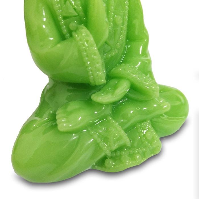 Statue Bouddha Jade Vert — Édition Signature