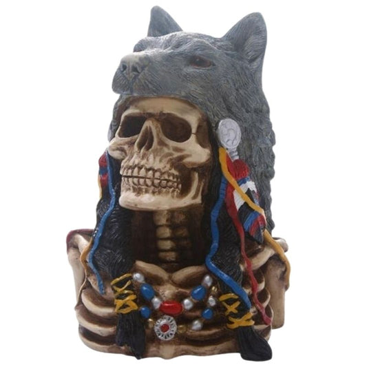 statue-indienne-tete-de-mort