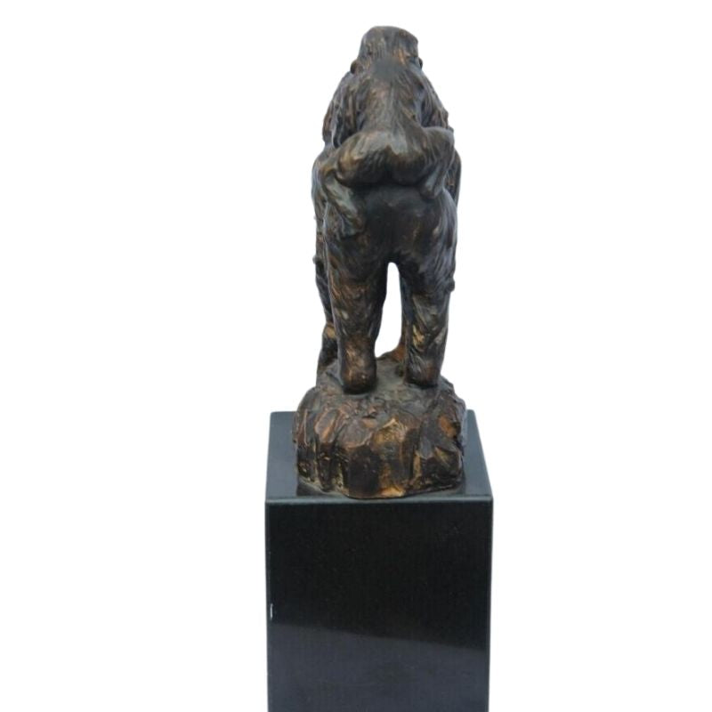 Statue Singe Bronze — Édition Signature