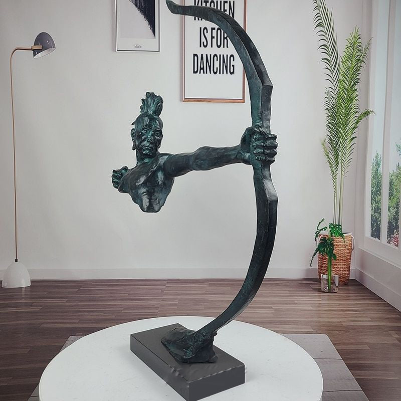 Statue Indienne Tir à l'Arc - Édition Prestige