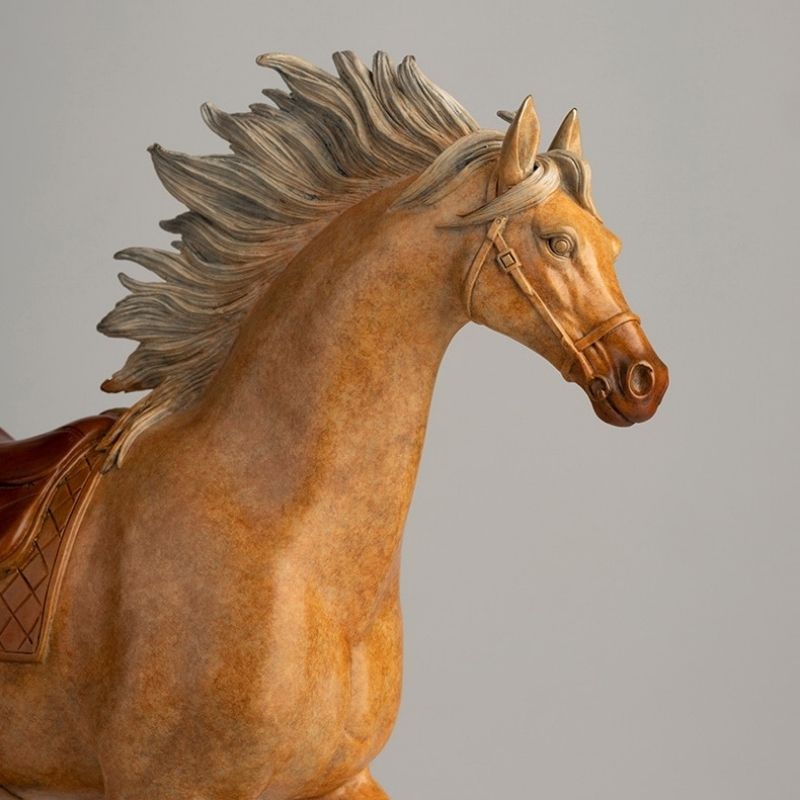 Statue Cheval en Cuivre — Édition Signature
