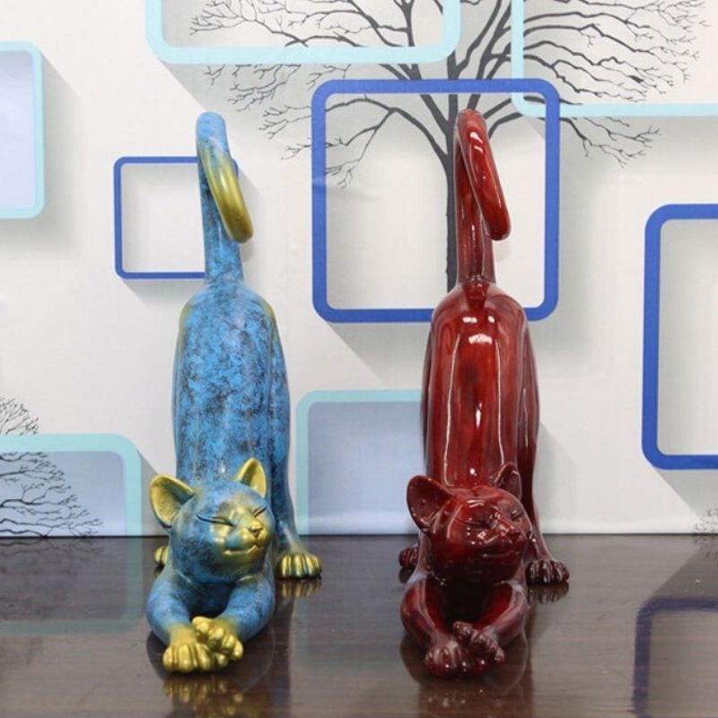 Statue Chat Rouge – Édition Signature