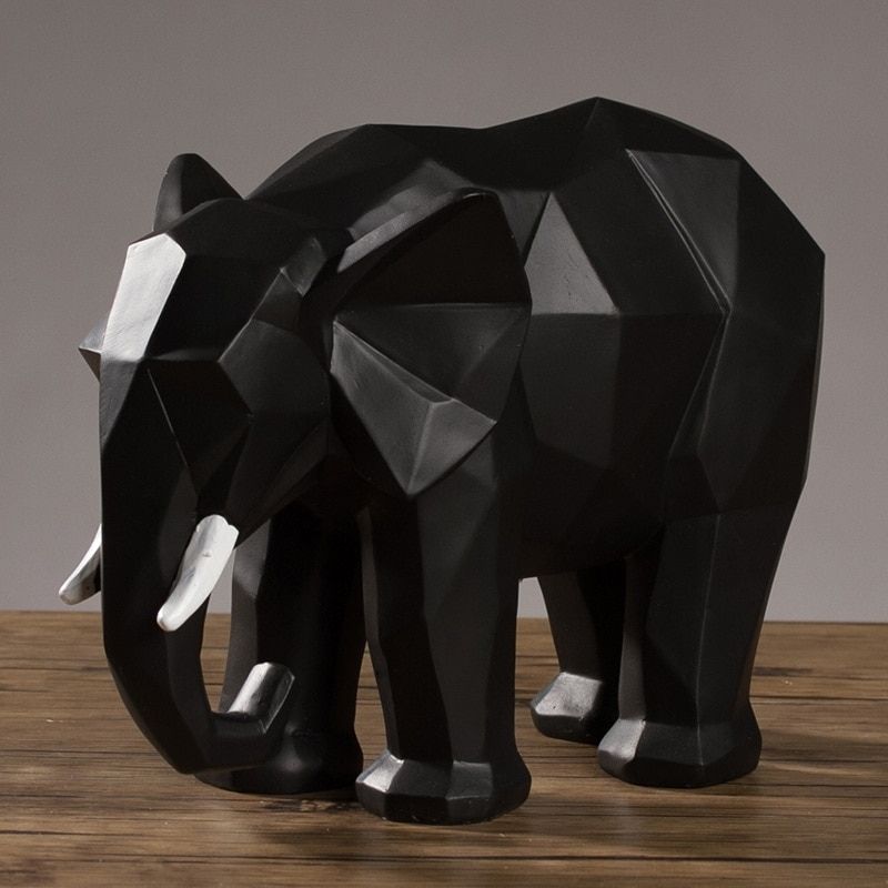 Éléphant Origami – Statue Moderne