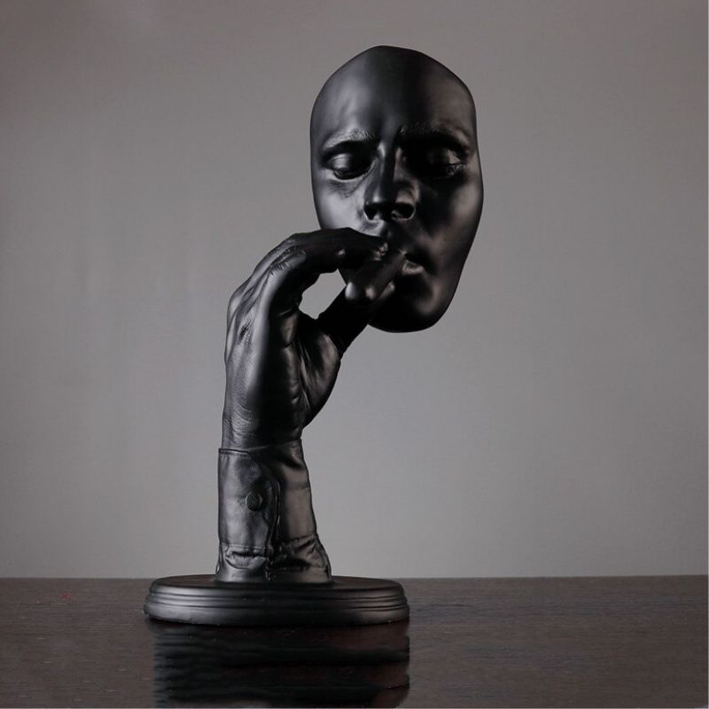 Statue Homme au Cigare Noir — Edition Prestige