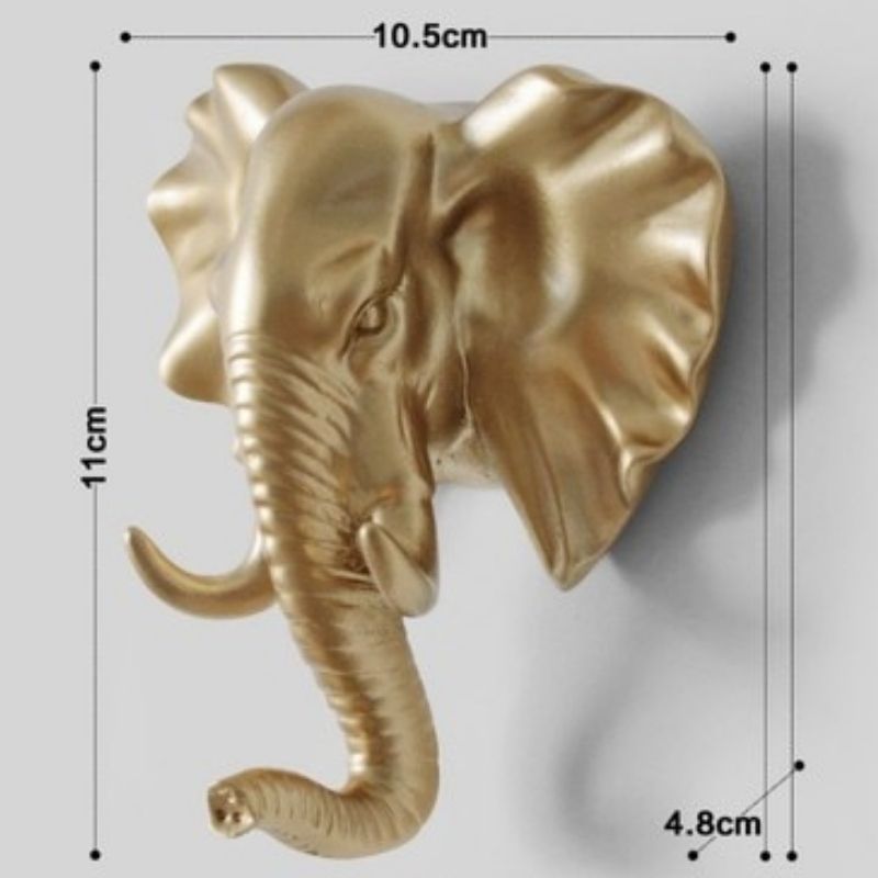 Statue Éléphant Moderne Or — Édition Luxe