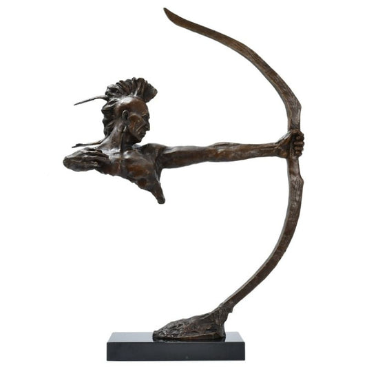 statue-indien-qui-tire-a-larc