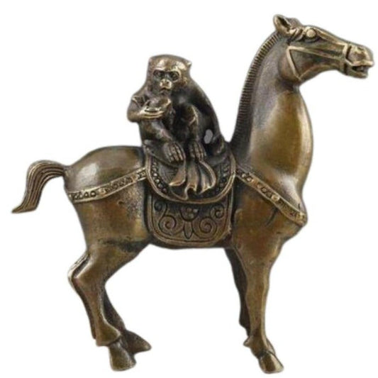 statue-singe-sur-cheval