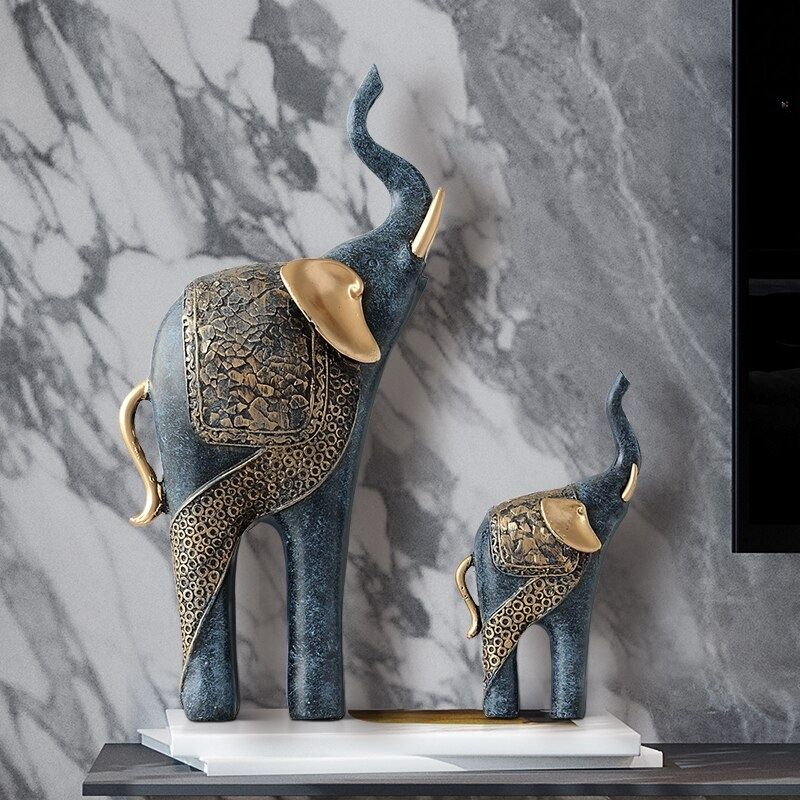 Statue Éléphant Signature — Trompe en l'air