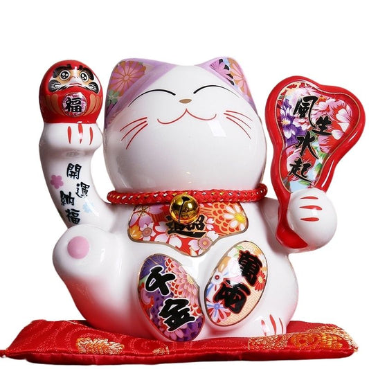 statue-japonaise-maneki-rose
