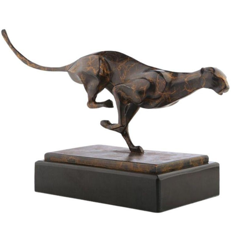 statue-panthere-design-marron