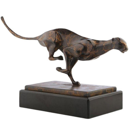 statue-panthere-design-marron