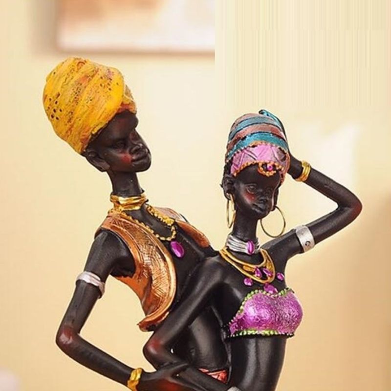 Statue Africaine Colorée — Édition Signature