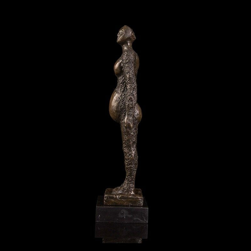 Statue Africaine Moderne - Femme Enceinte