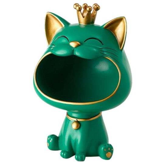 statue-chat-couleur-verte