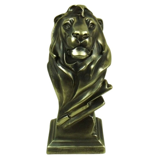 statue-tete-de-lion-resine