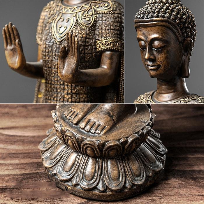 Statue Bouddha et Dieu Hindou — Édition Premium