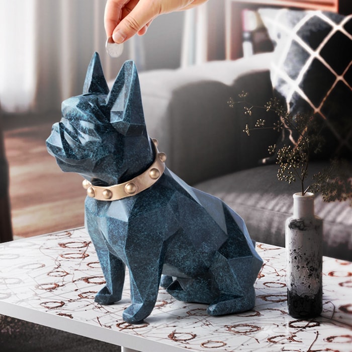 Statue Origami Bouledogue — Édition Signature