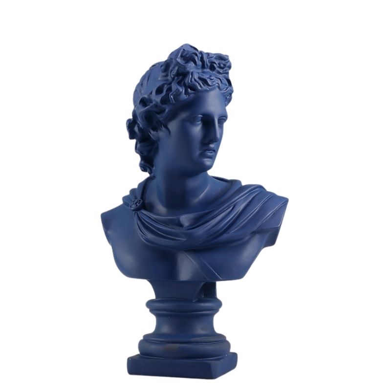statue-grecque-apollon-bleu