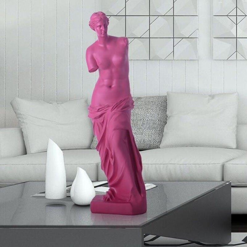 Statue Grecque Rose — Élégance féminine