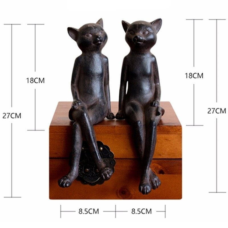 Statue Chat Assis — Édition Signature