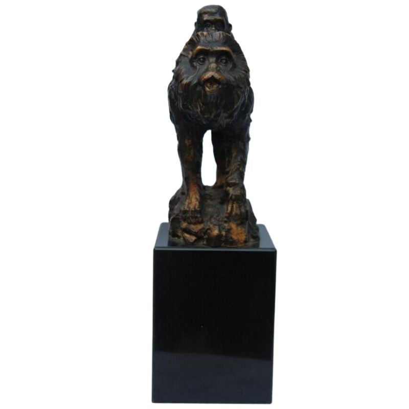 Statue Singe Bronze — Édition Signature