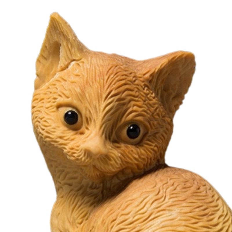 Statue en Bois - Chat