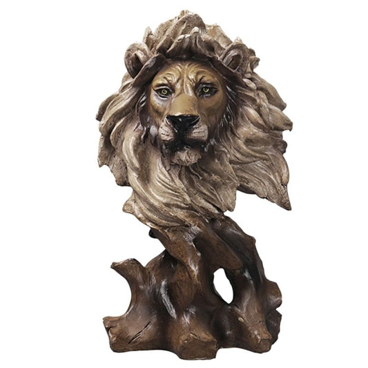 statue-tete-de-lion-en-resine