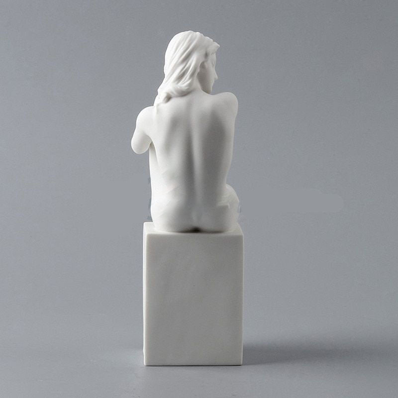 Statue Femme Nue Blanc — Édition Prestige