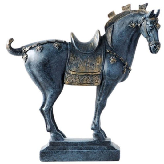 statue-cheval-de-troie-bleu