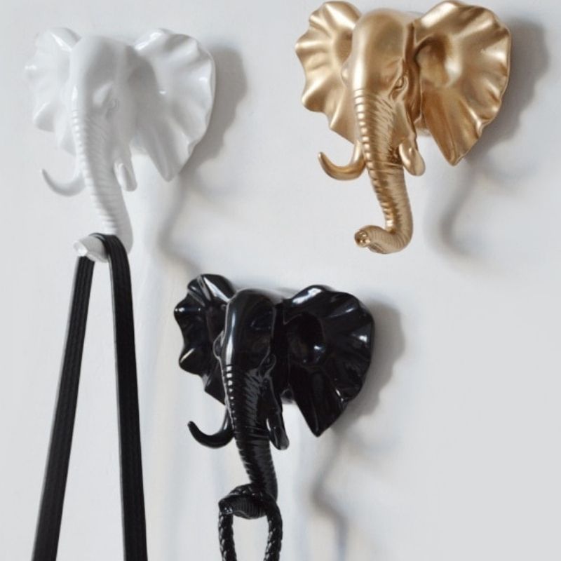 Statue Éléphant Moderne Or — Édition Luxe