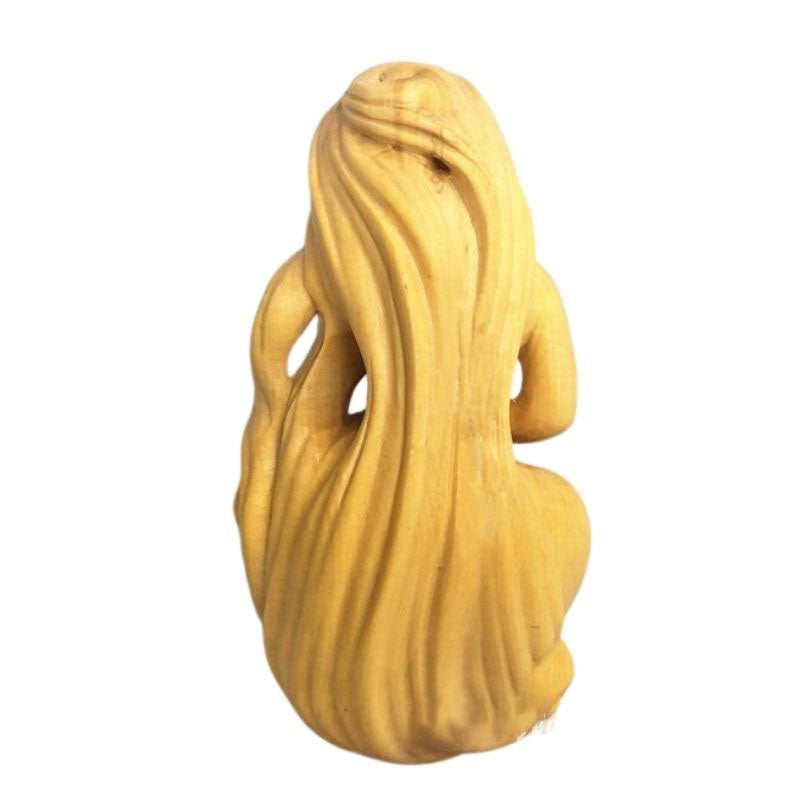 Statue Femme en Bois — Édition Signature