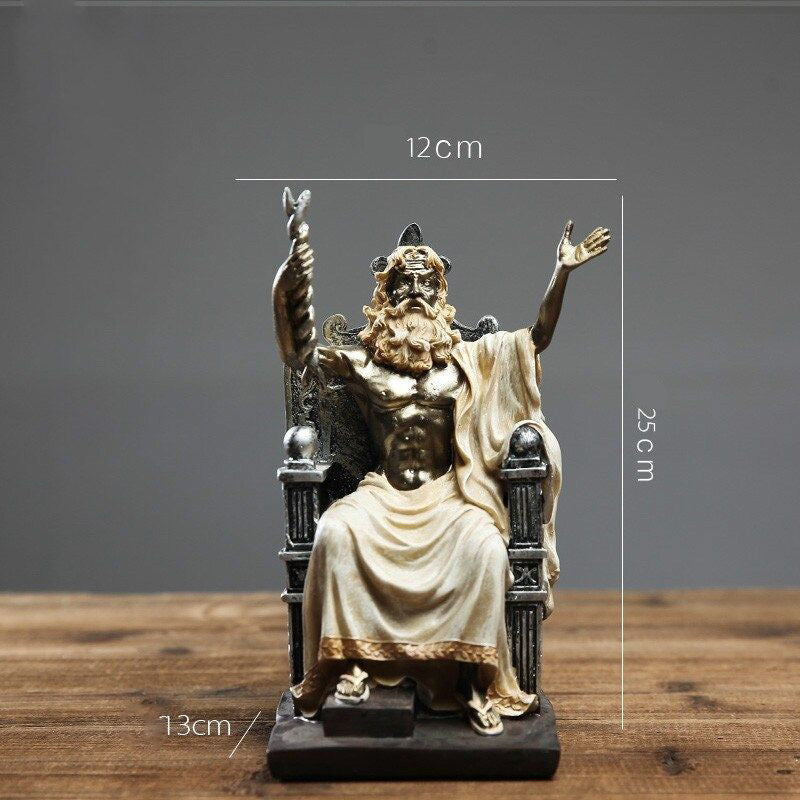 Zeus: Statue Grecque, Bras Levés
