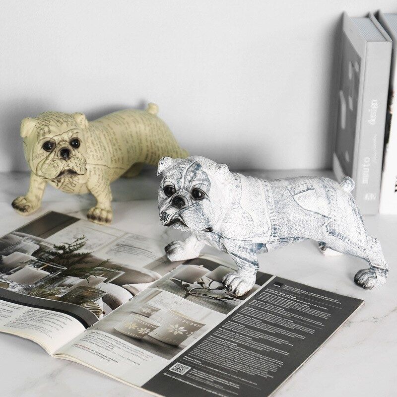 Statue Bouledogue en Tissus - Collection Signature